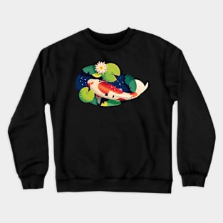 Koi Fish Pond Crewneck Sweatshirt